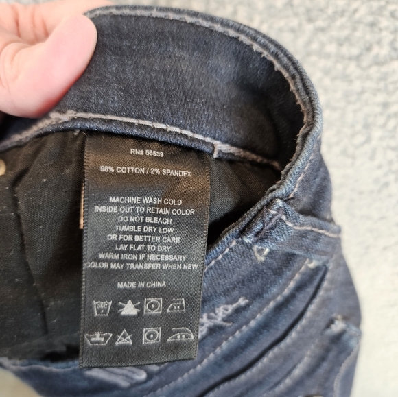 Kut From The Kloth Dark Blue Denim, Jean Skirt Sz 8. - Picture 10 of 10